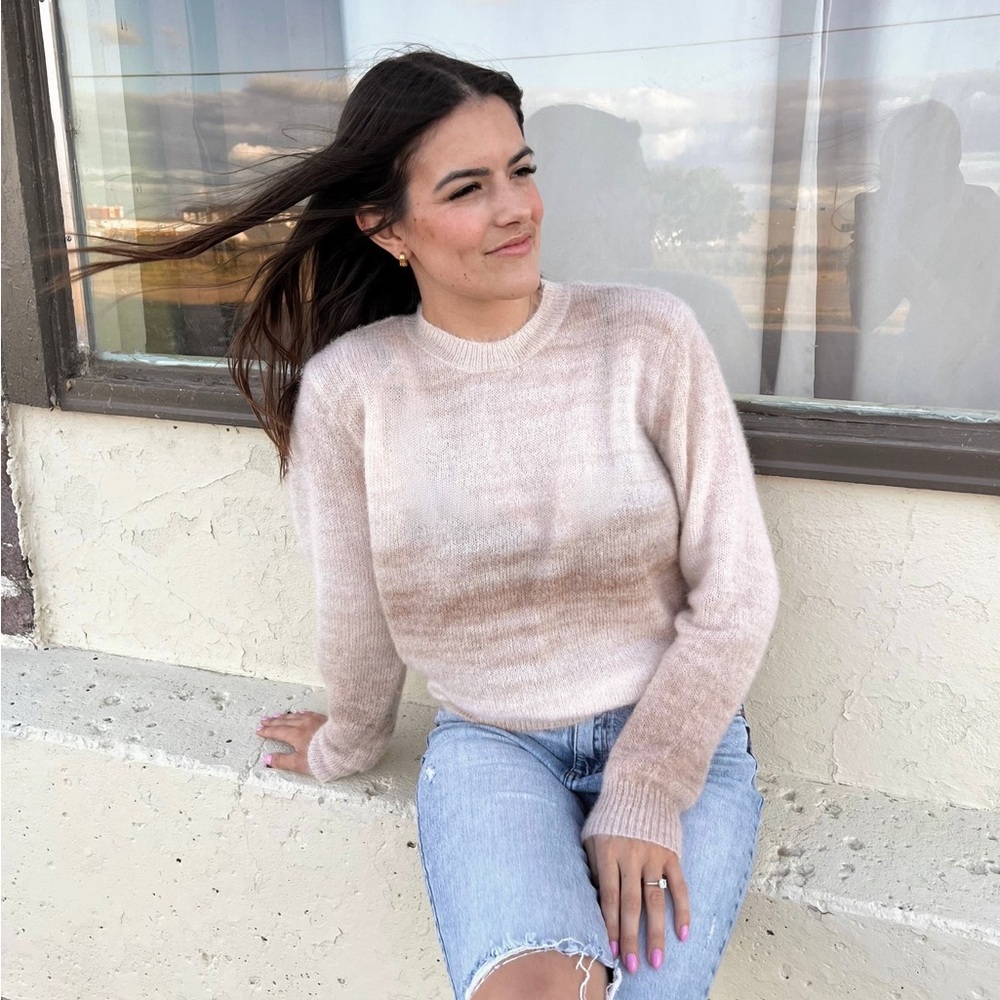 Sage the Label | Reach for the Stars Ombre Sweater - Taupe